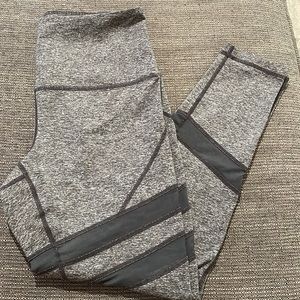 ZELLA Light Grey Leggings with Mesh Details